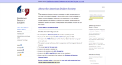 Desktop Screenshot of americandialect.org